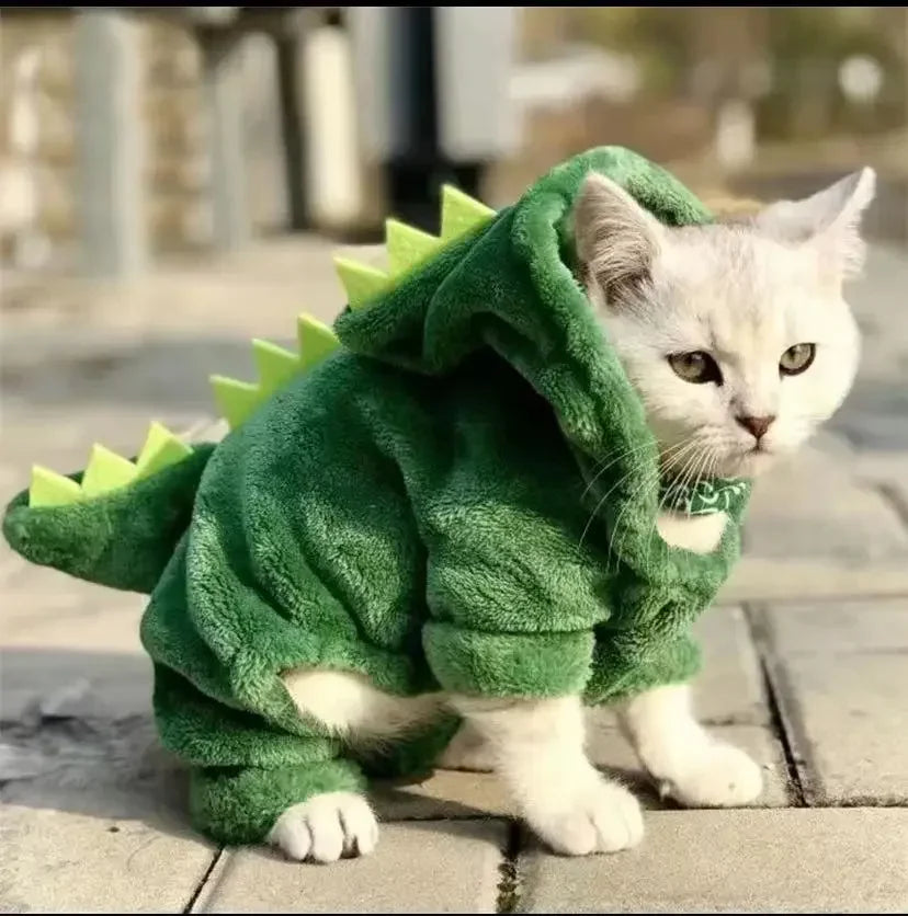 Disfraz de Dinosaurio para Perros y Gatos