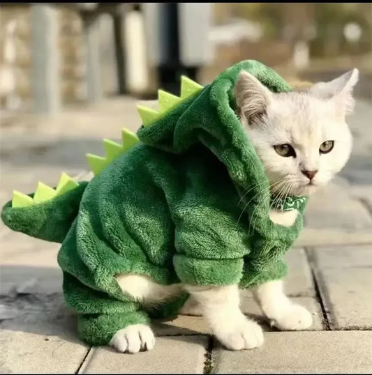 Disfraz de Dinosaurio para Perros y Gatos